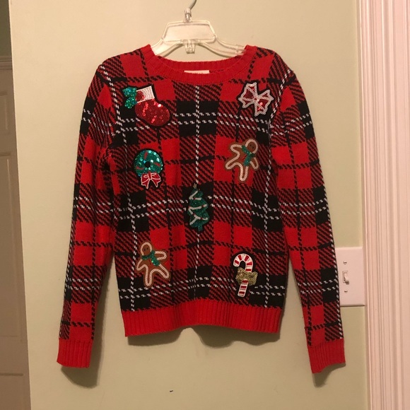 Sweaters | Plaid Christmas Sweater Size 